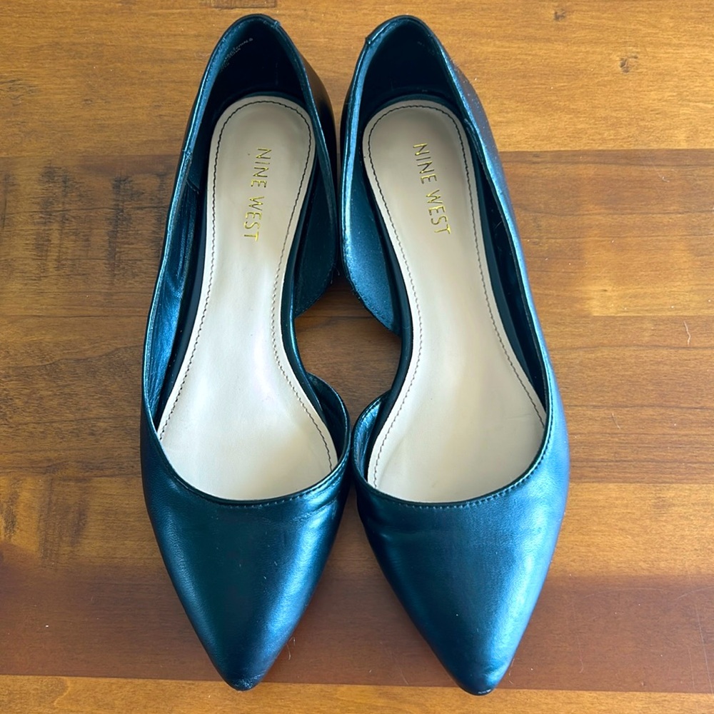Nine West Black D’Orsay Flats